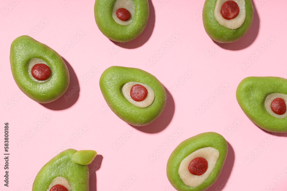 Delicious sweet food - marzipan, composition for sweet food concept Delicious sweet food - marzipan, composition for sweet food concept