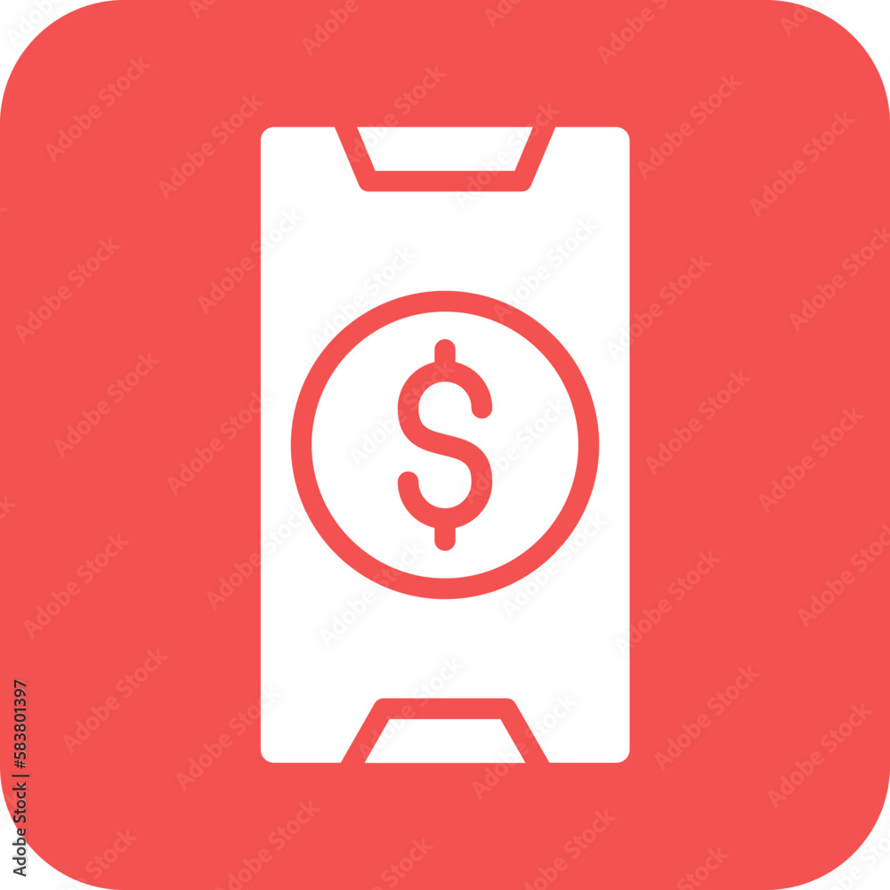 Vector Design Mobile Payment Icon Style Vector Design Mobile Payment Icon Style