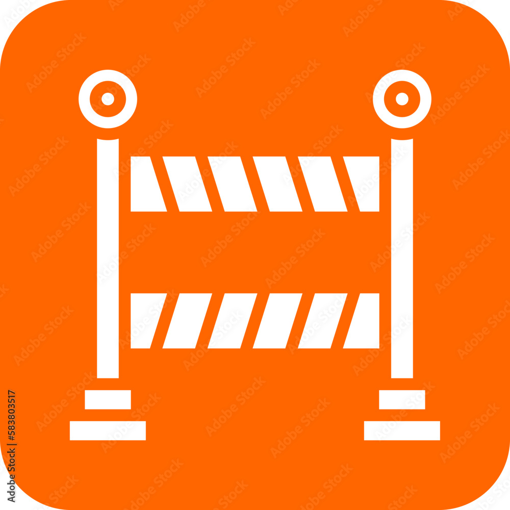 Vector Design Construction Barrier Icon Style Vector Design Construction Barrier Icon Style
