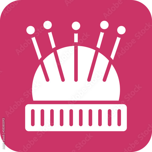 Vector Design Pin Cushion Icon Style