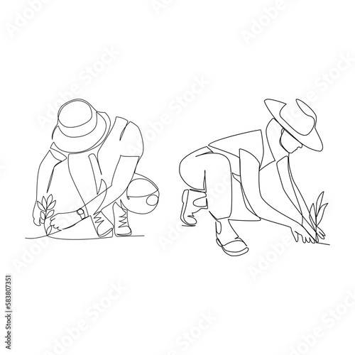 Farmer vector illustration