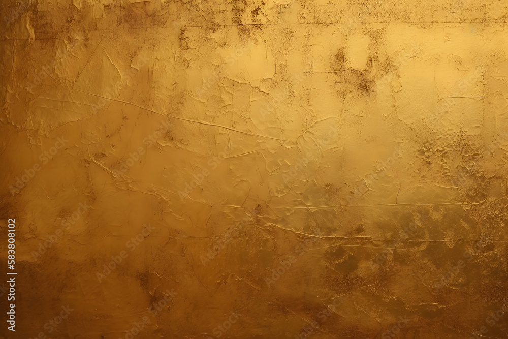 Golden background wall Generative AI