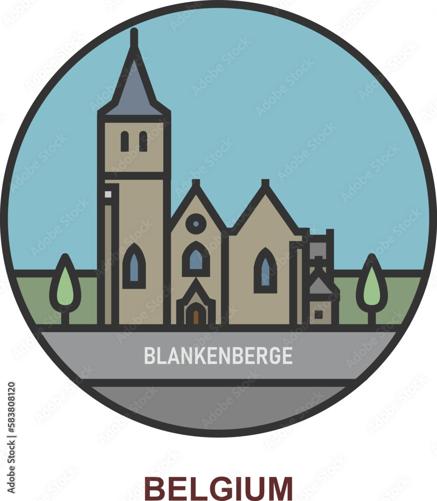 Blankenberge. Cities and towns in Belgium