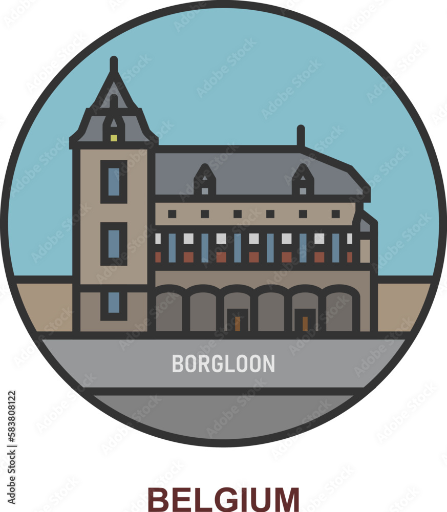 Borgloon. Cities and towns in Belgium