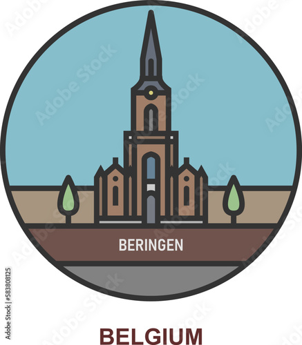 Beringen. Cities and towns in Belgium