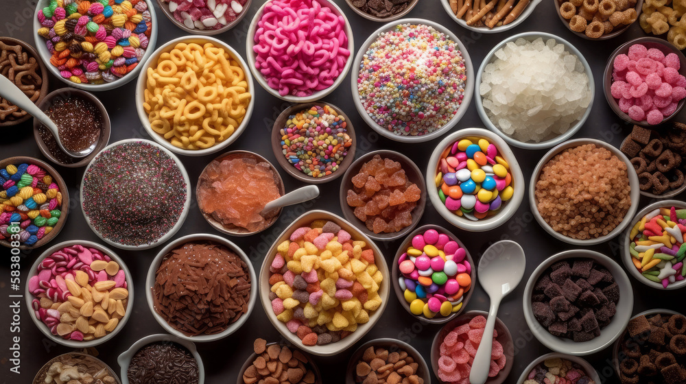 Ai generated topping for icecream decoration. Ai generated topping for icecream decoration.