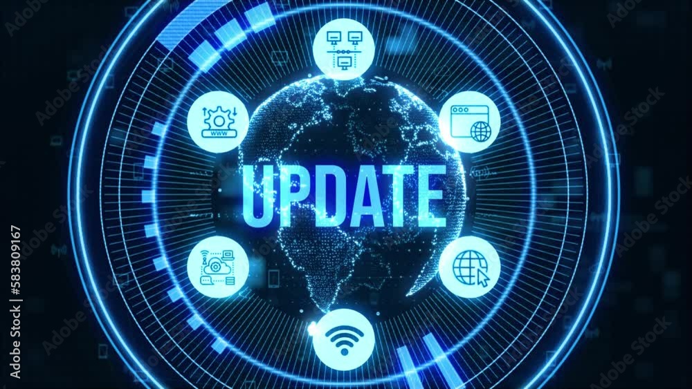 Business, Technology, Internet and network concept. Update software computer program upgrade. Business, Technology, Internet and network concept. Update software computer program upgrade.