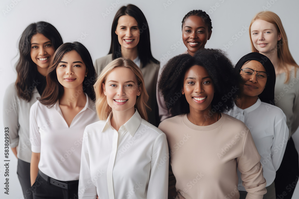 International Women's Day with diversity, equity and inclusion in the industry with multiracial women. Generative AI International Women's Day with diversity, equity and inclusion in the industry with multiracial women. Generative AI