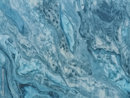 Natural Blue Marble texture background. Marbling texture design. Abstract backdrop of marble granite stone. generative ai