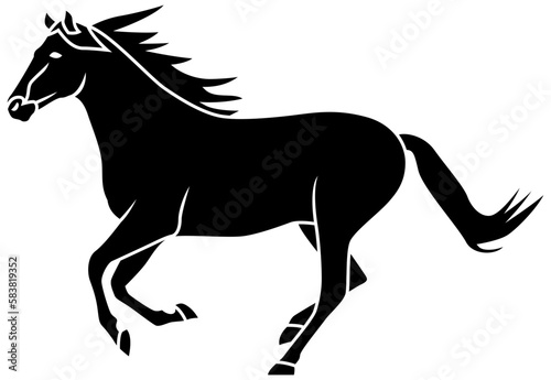 Running horse