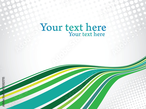 Green perspective lines with gray dots background. Corporate presentation vector design.