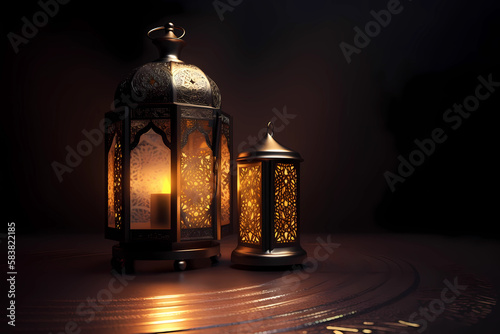 Light Lantern as a concept for Ramadan or Adha
