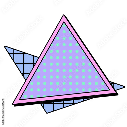 Abstract retro style 80s-90s memphis design comic pop art.
