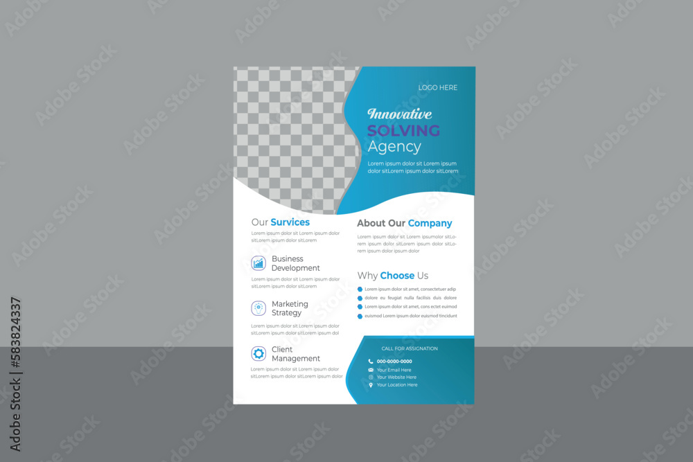 Obraz premium business flyer template