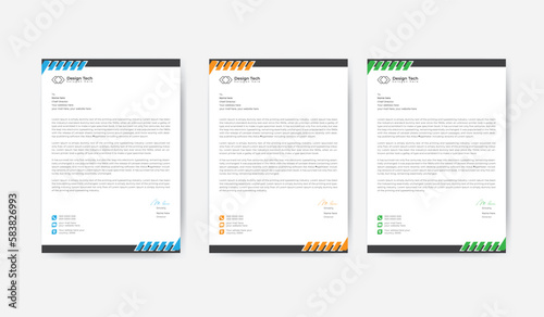 Corporate Letterhead Design Template