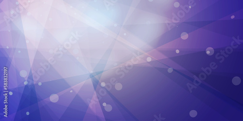 Colorful 3D Modern Style Triangle Shaped Translucent Overlaying Planes  Geometric Shapes Pattern  Broken Glass Effect - Abstract Futuristic Vector Background  Purple and White Texture  Design Template