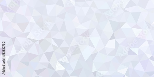 Abstract mosaic abstract backround. Light blue and gray triangular low poly style pattern. © mashimara