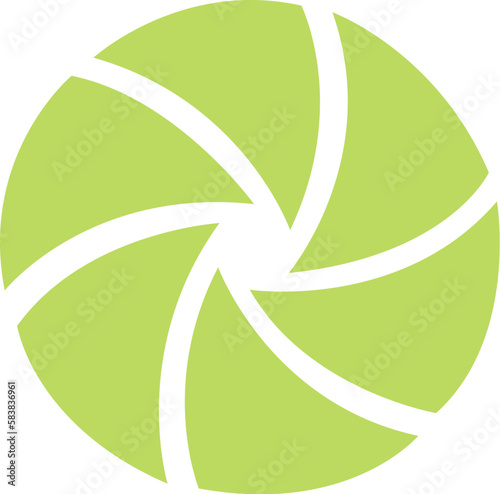 Closed camera aperture icon