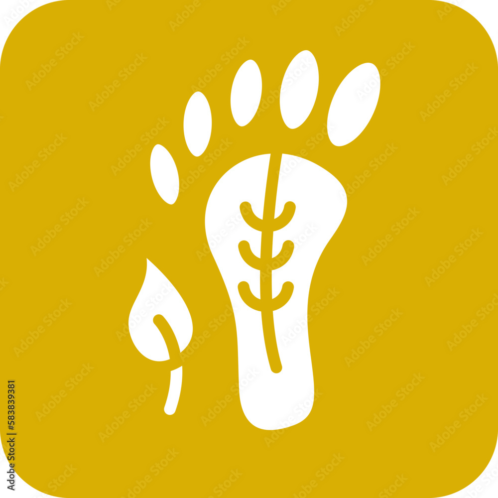 Vector Design Carbon Footprint Icon Style