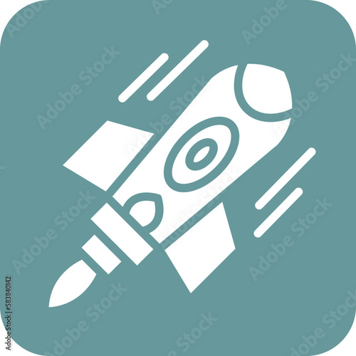 Vector Design Space Booster Icon Style