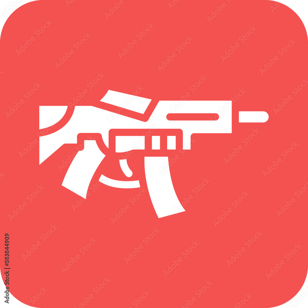 Vector Design Machine Gun Icon Style Vector Design Machine Gun Icon Style