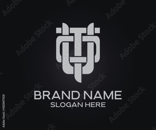 A black and white logo for a company or brand with the letter U T O