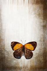 Fototapete Schmetterlinge im Grunge Schmetterling Vintage Grunge Kunst  © tiero