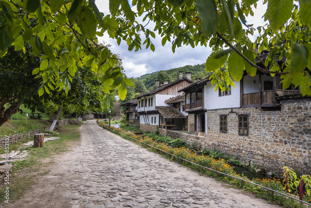 Main alley in Etar folk village, Bulgaria