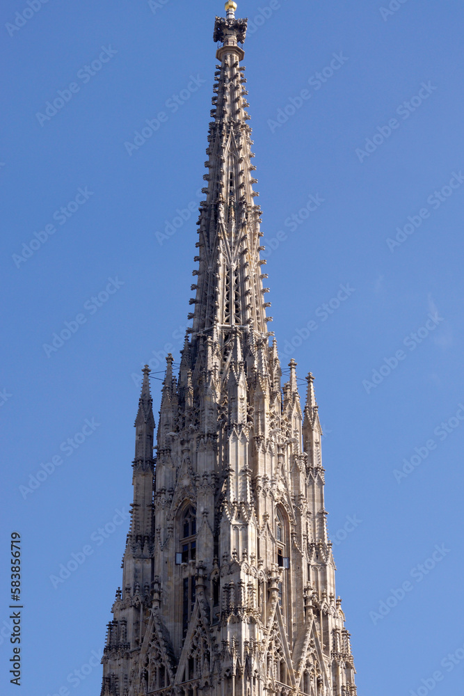 Vienna (Austria). Pinnacle of the south tower of St. Stephen's Cathedral in the historic center of Vienna