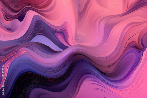 Abstract Purple Pink Pastel Fluid Texture Wave Background
