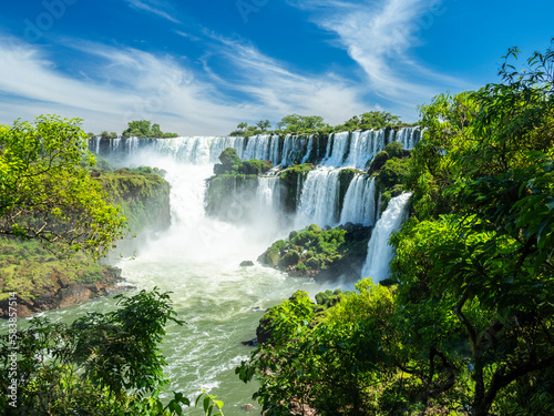 A view from the lower circuit at Iguazu Falls, UNESCO World Heritage Site, Misiones Province, Argentina photo