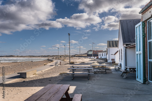 Klitmoeller small fishing village at the Dansih North Sea coast now known as Cold Hawaii in Denmark