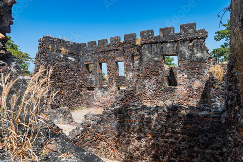 Ruins of Fort James, Kunta Kinteh Island (James Island), UNESCO World Heritage Site, Western slave trade, Gambia photo