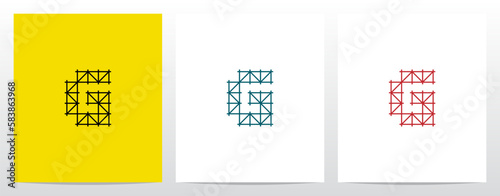 Scaffolding Staging Letter Logo Design G