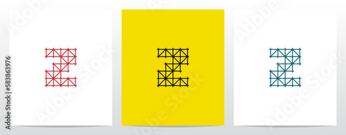 Scaffolding Staging Letter Logo Design Z