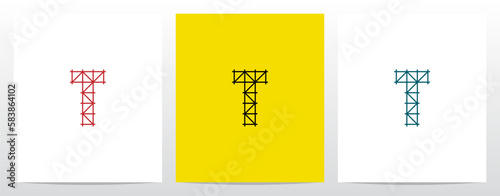 Scaffolding Staging Letter Logo Design T