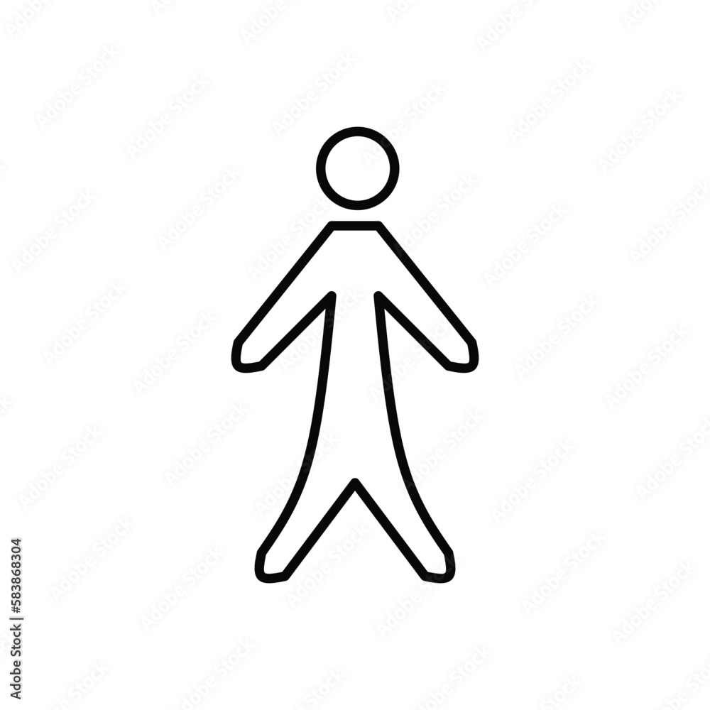 set of stick man, logo, ikon isolated on withe background set of stick man, logo, ikon isolated on withe background