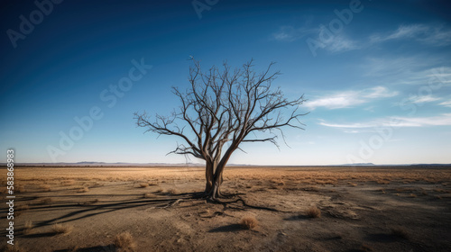 tree in the desert - generative ai  © petrosven