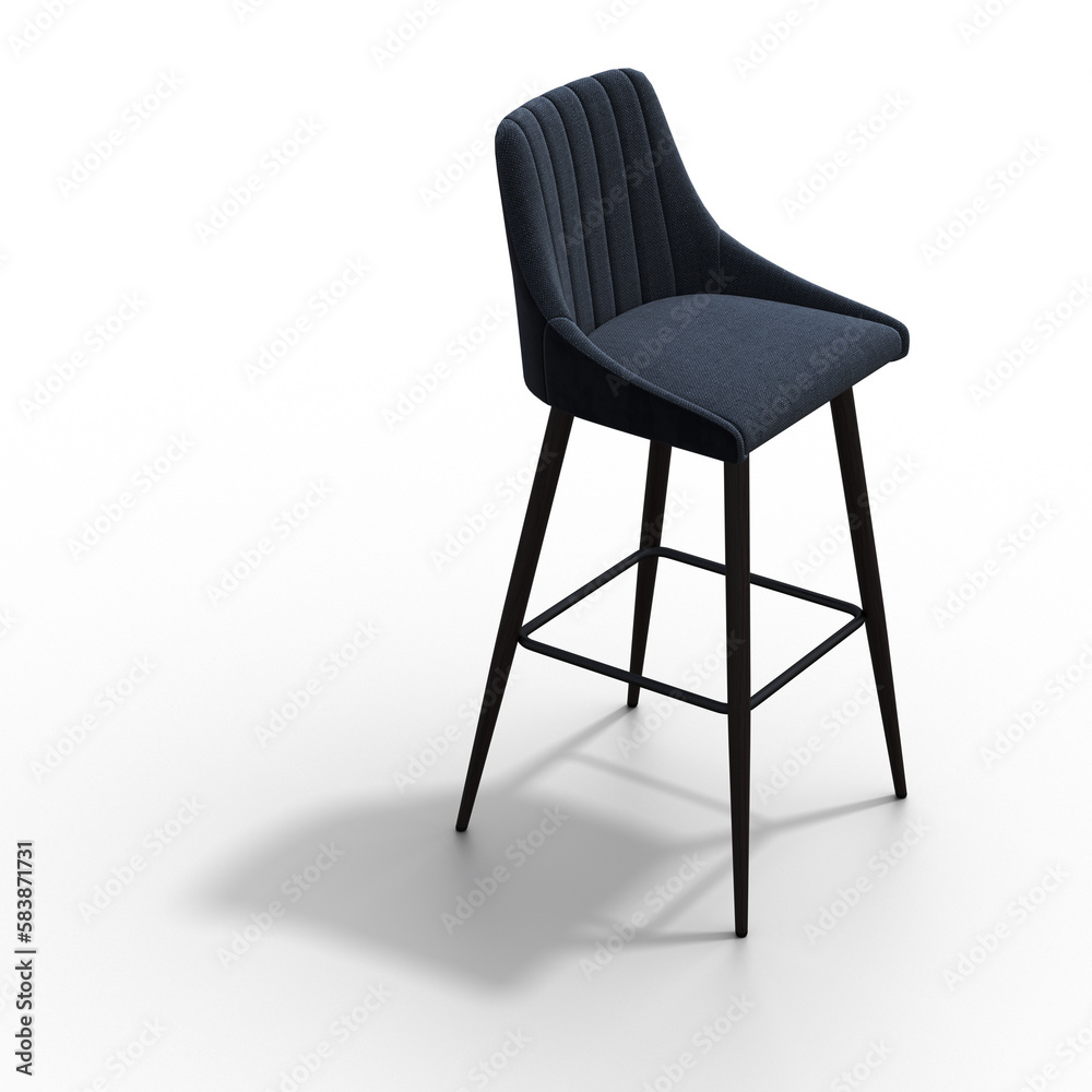 chair with shadow under it isolated on a transparent background, interior furniture, 3D illustration, cg render chair with shadow under it isolated on a transparent background, interior furniture, 3D illustration, cg render