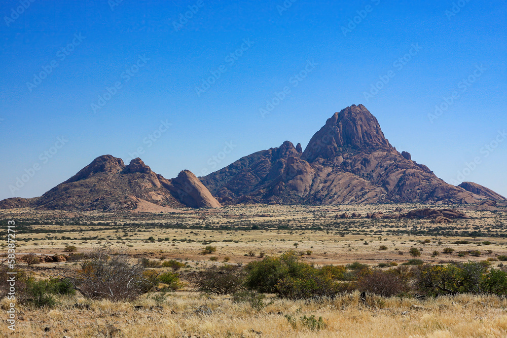 The Spitzkoppe mountain in Namibia