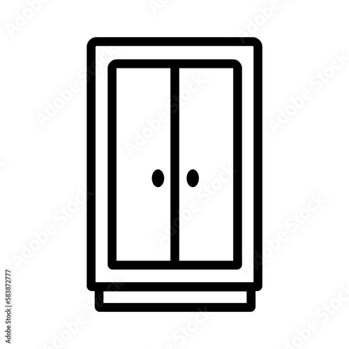 wardrobe line icon furniture