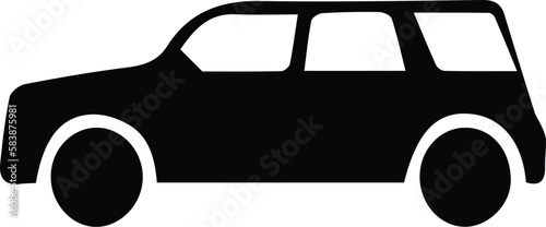 Vector Silhouette of Car