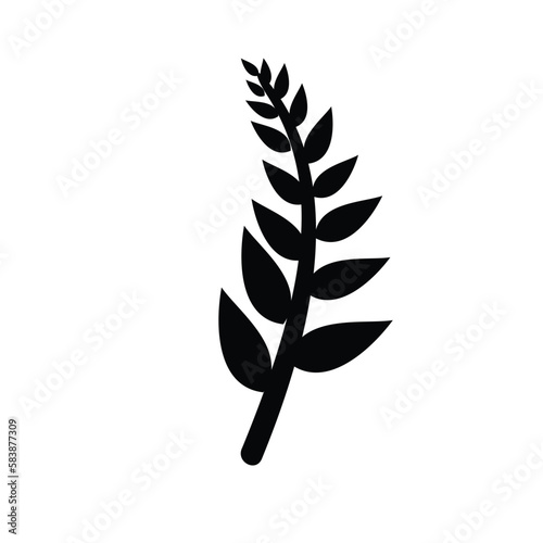 Vector Floral Silhouette 