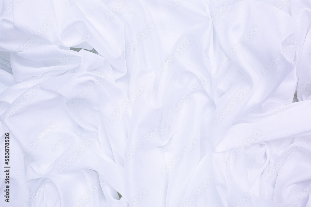 white cloth background,white fabric background, wavy fabric