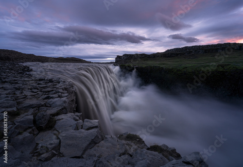 Dettifoss Waterfall in a north part of Iceland, the land of ice and fire, Iceland, Polar Regions photo