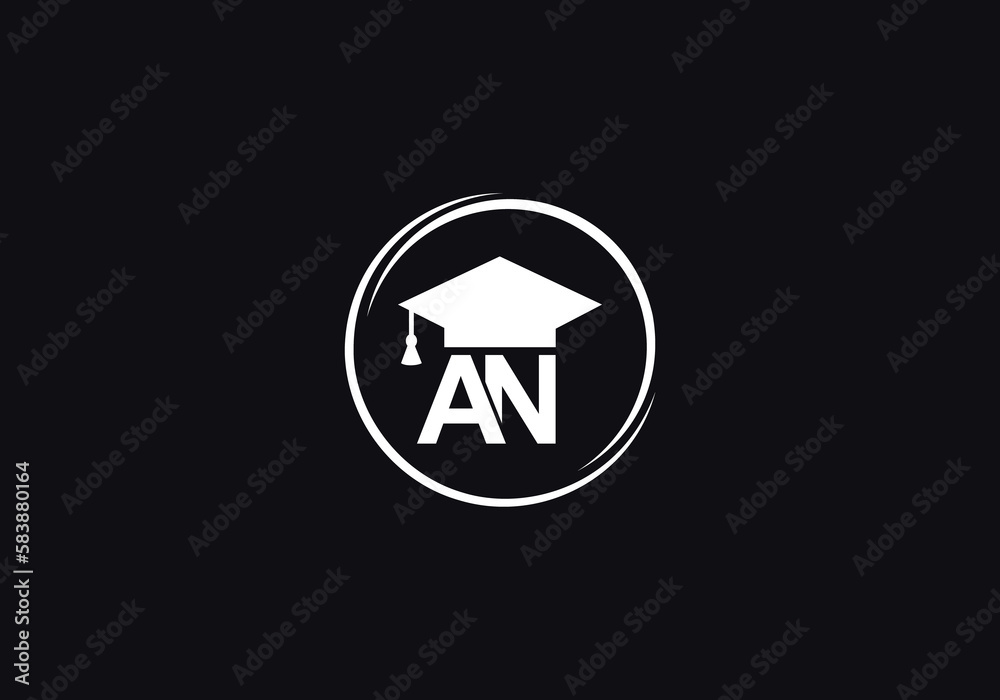 Academic education symbol and Student hat logo. Education cap monogram and Graduation cap symbol and university graduation sign Academic education symbol and Student hat logo. Education cap monogram and Graduation cap symbol and university graduation sign