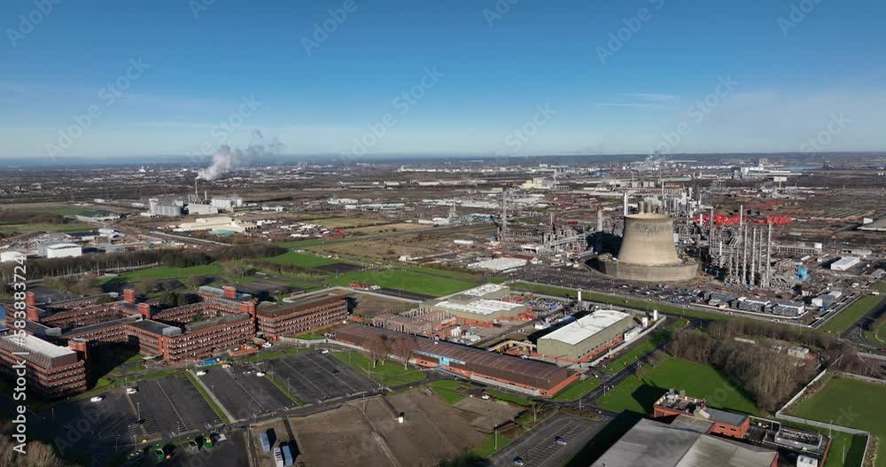 Wilton sembcorp ex ici chemical works teesside - aerial drone Prores - static shot - clip 7 Wilton sembcorp ex ici chemical works teesside - aerial drone Prores - static shot - clip 7