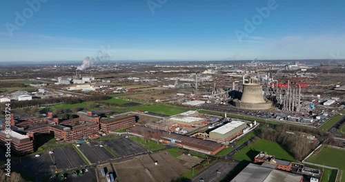 Wilton sembcorp ex ici chemical works teesside - aerial drone Prores - static shot - clip 7 photo