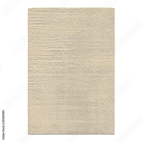 Fotografie carpet for interior isolated on transparent background, home decor, 3D illustrat