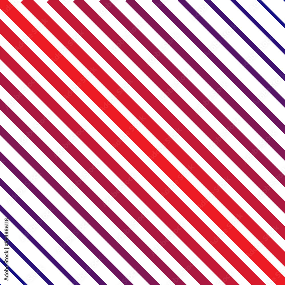 Obraz premium Diagonal lines in red tones pattern on white